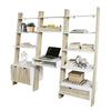 SoBuy FRG110-WN+FRG111-WN+FRG112-WN, Ladder Shelf Set, Shelving Storage Display Units & Desk, White