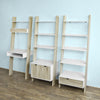 SoBuy FRG110-WN+FRG111-WN+FRG112-WN, Ladder Shelf Set, Shelving Storage Display Units & Desk, White