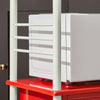 SoBuy FRG12-R, Kitchen Storage Cabinet, Kitchen Cart, Microwave Shelf, Red