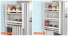 SoBuy FRG149-W, Hanging Shelf for Refrigerator, 2 Tiers Kitchen Shelf Spice Rack, White