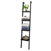 SoBuy FRG15-SCH, 4 Tiers Wall shelf Ladder Shelf Stand Shelf Bookcase, Black