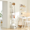 SoBuy FRG15-W, Modern 4 Tiers Ladder Shelf Wall Shelf Stand Shelf, White