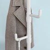 SoBuy FRG159-W, Telescopic Coat Stand Rack, Height Adjustable Clothes Organiser, White