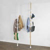 SoBuy FRG159-W, Telescopic Coat Stand Rack, Height Adjustable Clothes Organiser, White