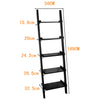 SoBuy FRG17-SCH, Stand Shelf Wall Shelf Ladder Shelf with Five Floors, Black