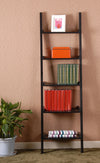 SoBuy FRG17-SCH, Stand Shelf Wall Shelf Ladder Shelf with Five Floors, Black