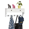 SoBuy FRG178-W, Wall Coat Rack Wall Display Storage Unit, White