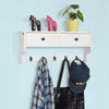SoBuy FRG178-W, Wall Coat Rack Wall Display Storage Unit, White