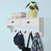 SoBuy FRG178-W, Wall Coat Rack Wall Display Storage Unit, White