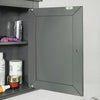 SoBuy FRG203-DG, Grey Wall Mounted Single Door Bathroom Cabinet, Grey