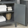 SoBuy FRG204-DG, Grey Bathroom Storage Cabinet Storage Cupboard Bathroom Shelf, Grey