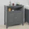 SoBuy FRG204-DG, Grey Bathroom Storage Cabinet Storage Cupboard Bathroom Shelf, Grey