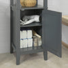 SoBuy FRG205-DG, Floor Standing Tall Bathroom Storage Cabinet with 3 Shelves and 1 Cabinet, Grey