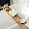 SoBuy FRG212-N, Bamboo Bathtub Bridge Soap Dish and Shower Bathtub Sink Rack, Wood