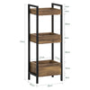 SoBuy FRG226-F, 3 Tiers Bathroom Shelf Storage Display Shelf Rack Organizer Shelving Unit, Brown