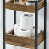 SoBuy FRG226-F, 3 Tiers Bathroom Shelf Storage Display Shelf Rack Organizer Shelving Unit, Brown