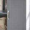 SoBuy FRG231-DG, Bathroom Wall Cabinet Mounted Storage Unit with Adjustable Shelf and Door Small Slim Bathroom Cupboard for Towel & Toiletries, Ideal for Mirror Cabinet Replacemen Grey 60x30x60 cm
