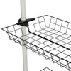 SoBuy FRG38, Telescopic Wardrobe Organiser, Clothes Storage Shelving Rack, White