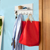 SoBuy FRG54-W, Wall Coat Rack with 7 Hangers and Storage Shelf, White