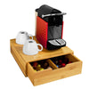 SoBuy FRG70-N, Coffee Pod Storage Drawer, Coffee Capsule Holder Stand Box, Teabags Storage Case, Wood