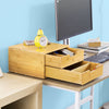 SoBuy FRG82-N, Bamboo Home Office Desk Tidy Organiser, Desktop Monitor Stand, Wood