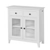 SoBuy FSB05-W, Sideboard Cabinet, Storage Cupboard Storage Cabinet with 2 Drawers and 2 Doors, White