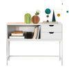 SoBuy FSB20-W, 2 Drawers Console Table Hall Table Side Table End Table Living Room Table, White