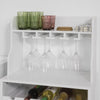 SoBuy FSB24-W, Kitchen Dining Room Storage Cabinet Cupboard Sideboard Wine Rack Wine Cabinet, White