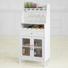SoBuy FSB24-W, Kitchen Dining Room Storage Cabinet Cupboard Sideboard Wine Rack Wine Cabinet, White