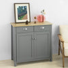 SoBuy FSB25-HG, Kitchen Dining Room Living Room Storage Cabinet Cupboard Sideboard, Grey