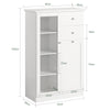SoBuy FSB32-W, Sideboard with 2 Doors and 2 Drawers, Storage Cabinet Cupboard, White