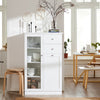 SoBuy FSB32-W, Sideboard with 2 Doors and 2 Drawers, Storage Cabinet Cupboard, White