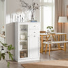 SoBuy FSB32-W, Sideboard with 2 Doors and 2 Drawers, Storage Cabinet Cupboard, White