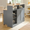 SoBuy FSB36-HG, Kitchen Island Kitchen Dining Room Sideboard Storage Cabinet Cupboard, Grey