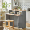 SoBuy FSB36-HG, Kitchen Island Kitchen Dining Room Sideboard Storage Cabinet Cupboard, Grey