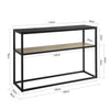 SoBuy FSB43-SCH,Console Table Hall Table Living Room Table Sofa Table Side Table End Table, Black