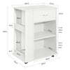 SoBuy FSB45-W, Home Office File Cabinet Printer Stand, Side Cabinet on Wheels, White