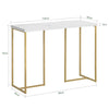 SoBuy FSB58-G, Console Table Hall Table Side Table End Table Living Room Table Sofa Table, Gold