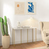 SoBuy FSB58-G, Console Table Hall Table Side Table End Table Living Room Table Sofa Table, Gold