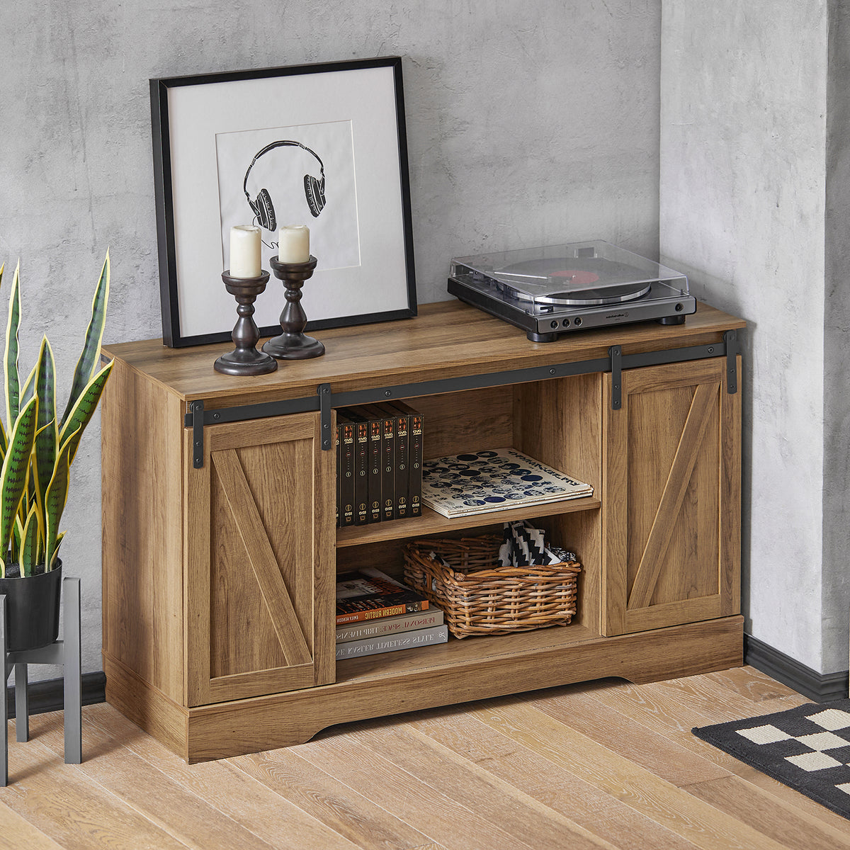 SoBuy FSB60-BR, Storage Cabinet Sideboard Cupboard Hall Cabinet, Brown
