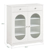 SoBuy FSB68-W, Sideboard Cupboard Storage Cabinet, Hallway Shoe Cabinet, White