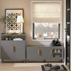 SoBuy FSR130-HG, Storage Cabinet Shoe Bench Shoe Rack, TV Unit TV Stand Cabinet, Grey