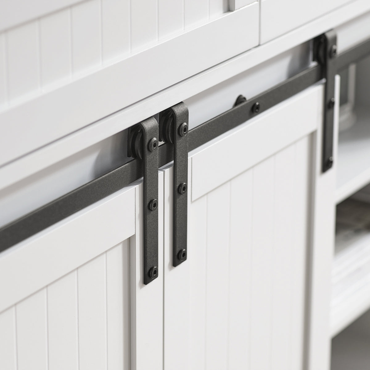 SoBuy FSB74-W, Storage Cabinet Cupboard Sideboard with 2 Sliding Doors and 2 Drawers, White