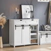 SoBuy FSB74-W, Storage Cabinet Cupboard Sideboard with 2 Sliding Doors and 2 Drawers, White