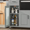 SoBuy FSB78-HG, Sideboard Microwave Cabinet Dining Room Cupboard Kitchen Trolley, Grey