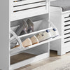 SoBuy FSR108-W, 3 Drawers Shoe Cabinet Shoe Rack Shoe Storage Cupboard Organizer Unit, White