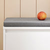 SoBuy FSR119-W, Hallway Shoe Bench Shoe Cabinet with Seat Cushion and Flip-drawer, White
