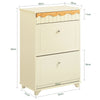 SoBuy FSR124-MI, Hallway Shoe Cabinet Shoe Rack Shoe Storage Cupboard Organizer Unit, Beige