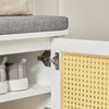 SoBuy FSR126-W, Hallway Storage Bench Shoe Bench Shoe Rack Shoe Cabinet, White