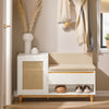 SoBuy FSR128-W, Hallway Bench Storage Bench Shoe Bench Shoe Cabinet, White